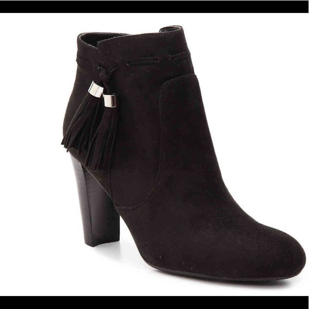 Fringe Tasseled High Heel Ankle Bootie